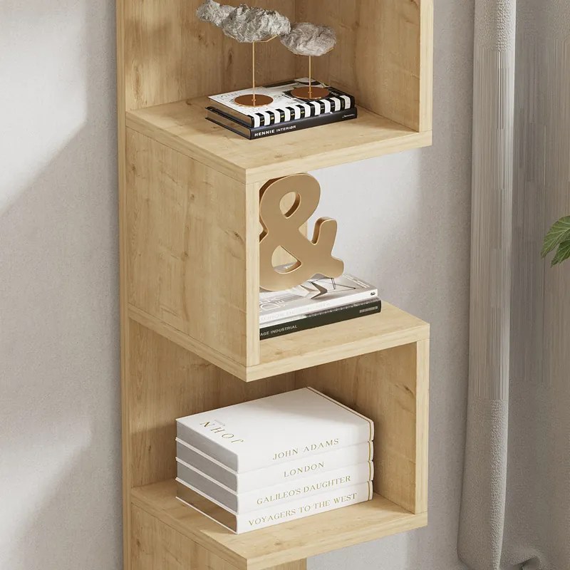 Ραφιέρα επιδαπέδια Pratel pakoworld σε oak απόχρωση 25x27x95εκ (1 τεμάχια)