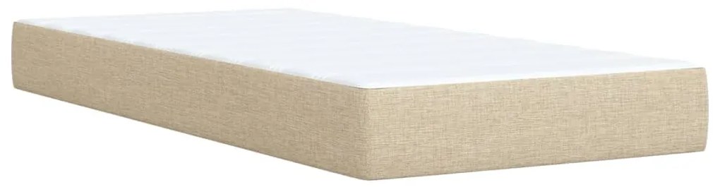 ΚΡΕΒΑΤΙ BOXSPRING ΜΕ ΣΤΡΩΜΑ ΚΡΕΜ 100 X 200 ΕΚ. ΥΦΑΣΜΑΤΙΝΟ 3286977