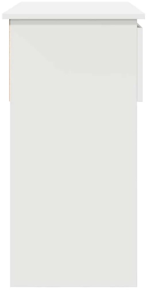 vidaXL Τραπέζι κονσόλας με συρτάρια Λευκό 85,5x38,5x74,5 cm