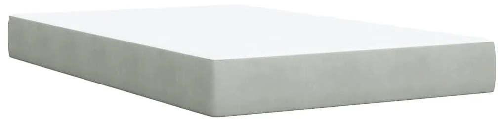 ΚΡΕΒΑΤΙ BOXSPRING ΜΕ ΣΤΡΩΜΑ ΑΝΟΙΧΤΟ ΓΚΡΙ 120X200 ΕΚ. ΒΕΛΟΥΔΙΝΟ 3290894