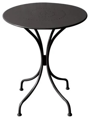 PARK Τραπέζι Μέταλλο Βαφή Μαύρο  Φ60cm H.70cm Ε5170,1