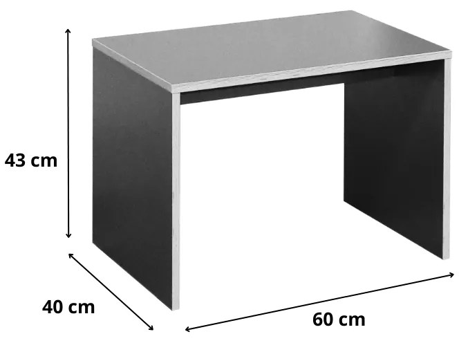 Τραπεζάκι σαλονιού - γραφείου Rio Megapap χρώμα sonoma 60x40x43εκ.