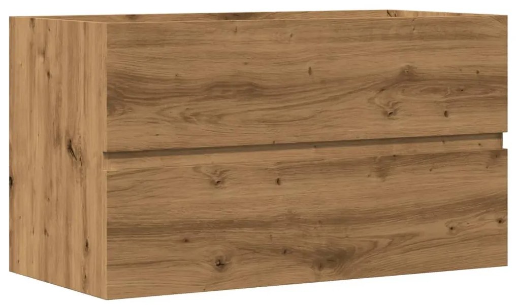 vidaXL Ντουλάπι Νιπτήρα Αρτισιανή Δρυς 90x38,5x45εκ Επεξεργασμένο Ξύλο