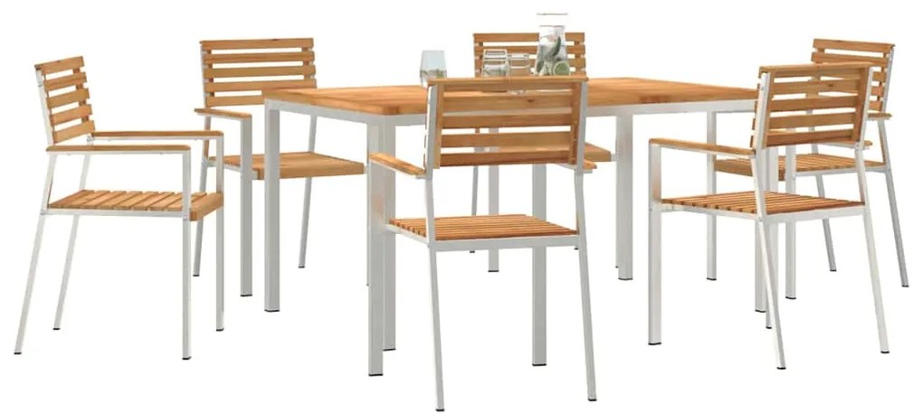 vidaXL Σέτ φαγητού για κήπο 7 pcs