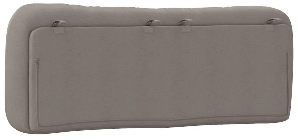 vidaXL Μαξιλάρι για Κεφαλάρι Hvar Μαύρο Taupe 140 εκ. Υφασμάτινο