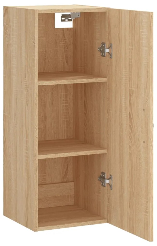 vidaXL Ντουλάπι Τοίχου Sonoma Δρυς 34,5 x 34 x 90 εκ. Επεξεργ. Ξύλο