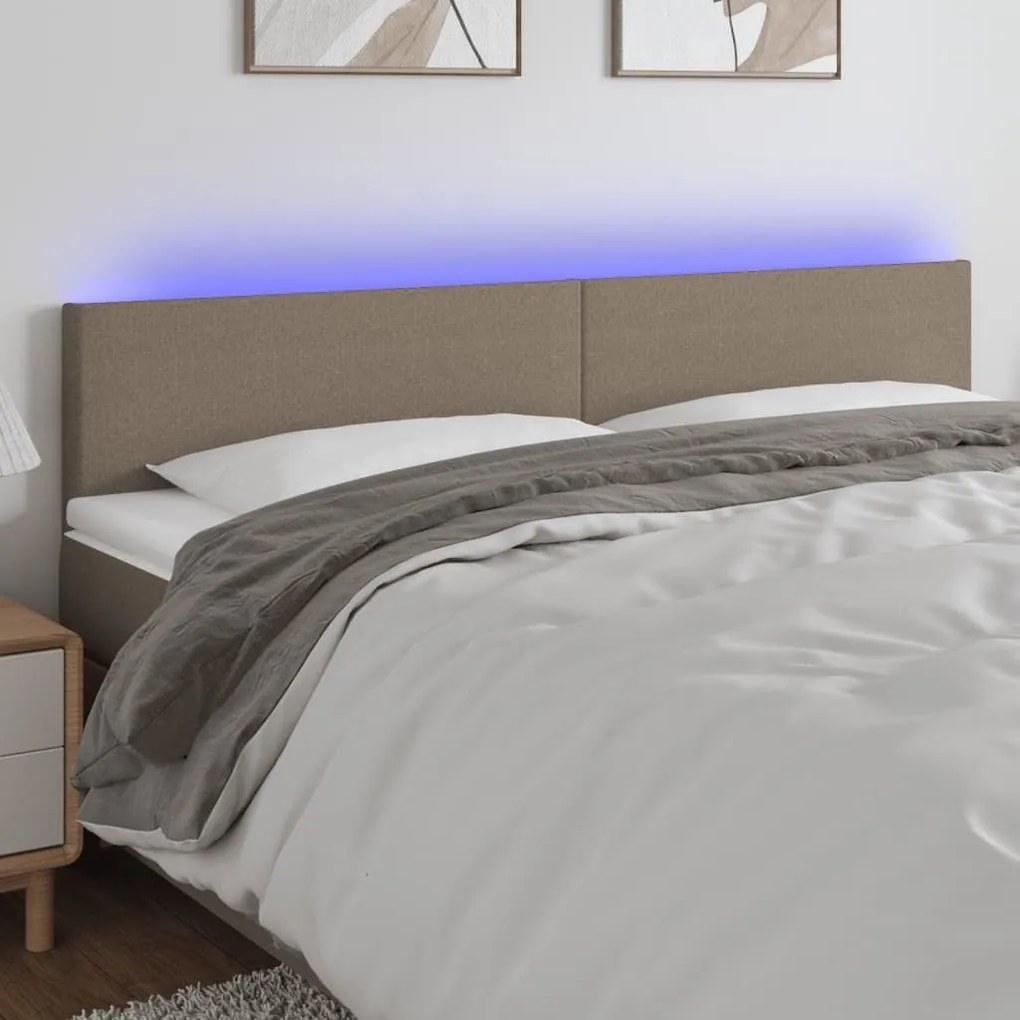 ΚΕΦΑΛΑΡΙ ΚΡΕΒΑΤΙΟΥ LED TAUPE 180X5X78/88 ΕΚ. ΥΦΑΣΜΑΤΙΝΟ 3121350