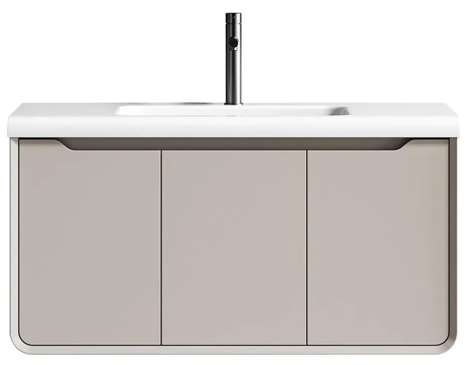 Bathroom Βench with sink MICHELE 100 Silver 100x50x45 cm 100x50x45 εκ.