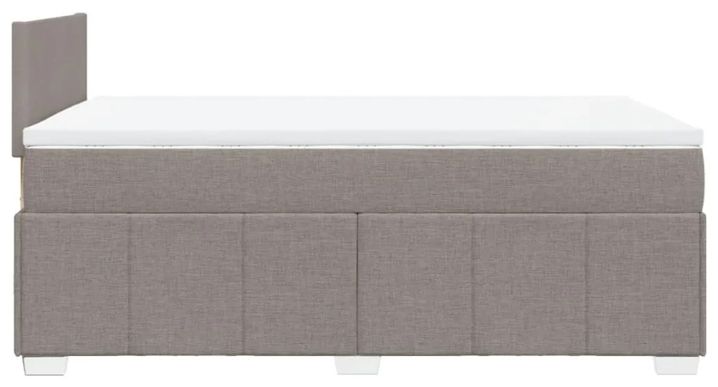 ΚΡΕΒΑΤΙ BOXSPRING ΜΕ ΣΤΡΩΜΑ TAUPE 120X190 ΕΚ. ΥΦΑΣΜΑΤΙΝΟ 3287004