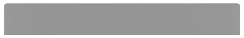 Νιπτήρας με Οπή Βρύσης Ανοιχτό Γκρι Ματ 60 x 46 εκ. Κεραμικός - Γκρι