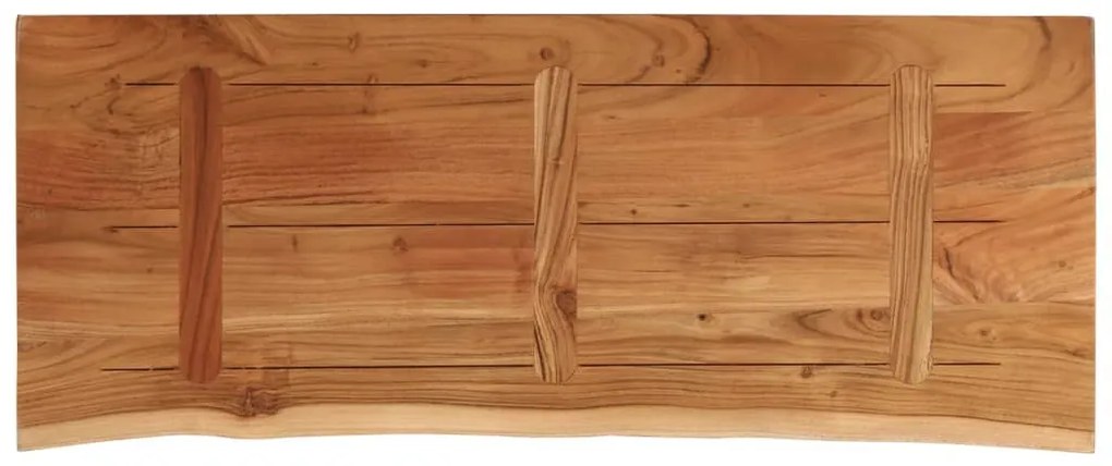 vidaXL Πάγκος Μπάνιου Ορθογώνιος 140x60x3,8 εκ. από Μασίφ Ξύλο Ακακίας