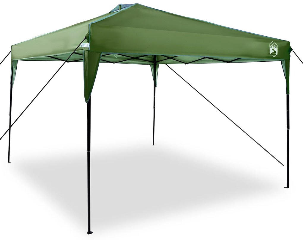 vidaXL Σκηνή Σκίασης Πράσινο 300 x 300 x 227 / 236 / 245 εκ Ύφασμα Oxford