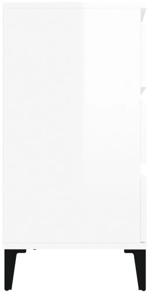 vidaXL Ντουλάπι Γυαλιστερό Λευκό 60x35x70 εκ. από Επεξεργασμένο Ξύλο