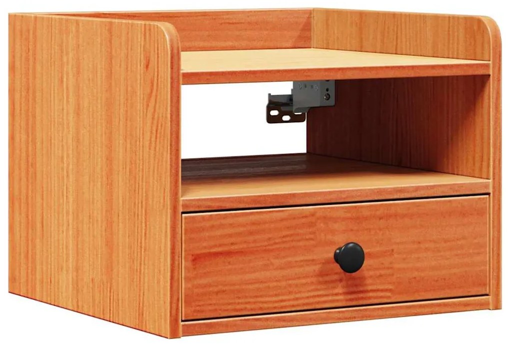 vidaXL Κομοδίνο 2 pcs Καφέ κεριού 38 x 36 x 29.5 εκ Μασίφ ξύλο πεύκου