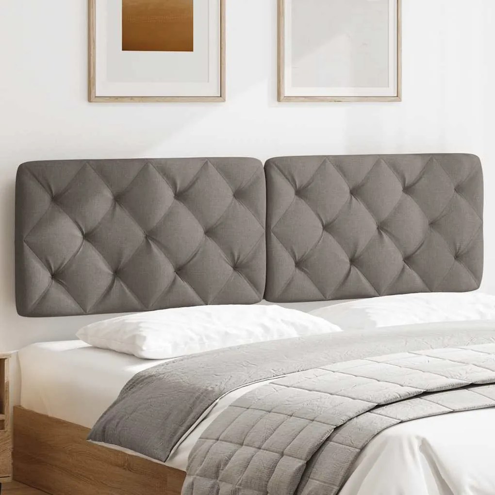 vidaXL Μαξιλάρι για Κεφαλάρι Taupe 180 εκ. Υφασμάτινο