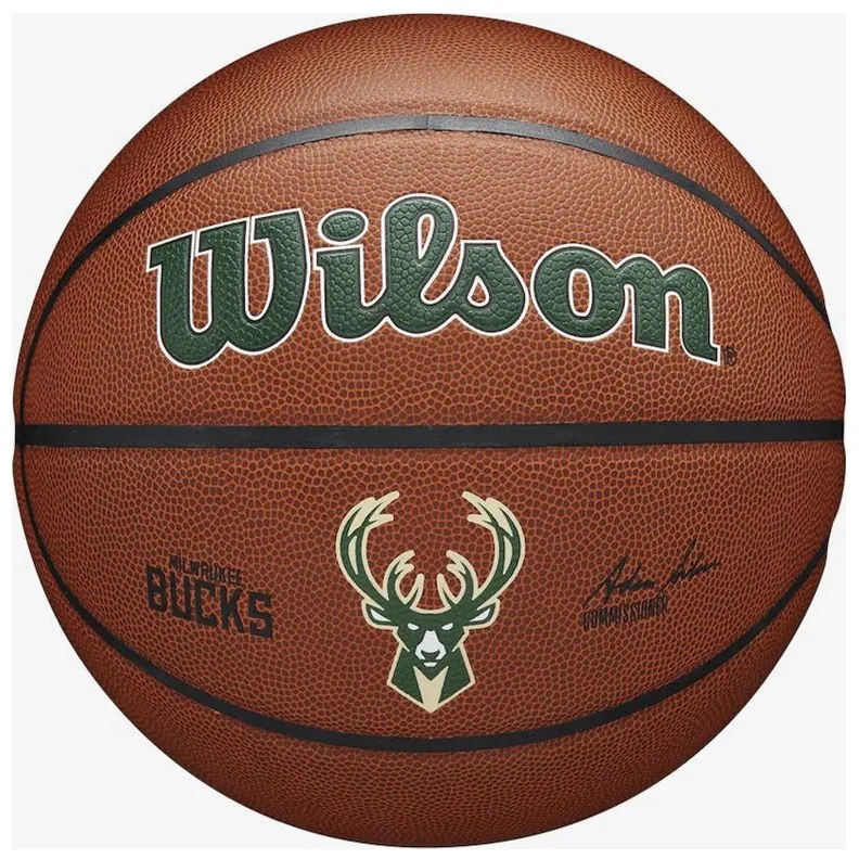 Μπάλα Μπάσκετ Wilson NBA Milwaukee Bucks WTB3100XBMIL07