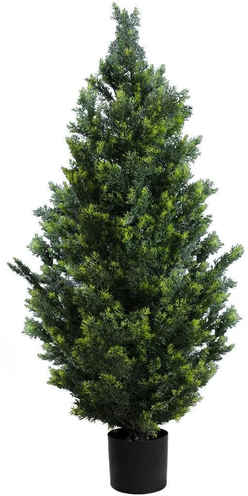 Τεχνητό Δέντρο Cypressus Leylandii 20154 Φ60x120cm Beige-Green GloboStar Πολυαιθυλένιο,Ξύλο