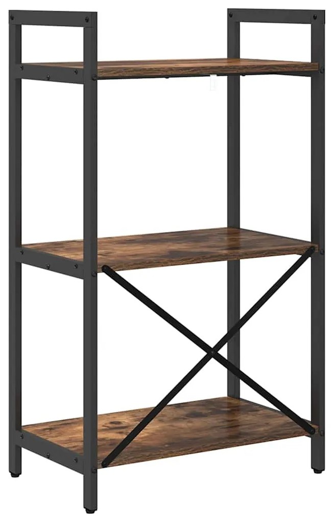 vidaXL Ράφι Βιβλίων Καπνιστό Δρύς 56 x 34 x 96 εκ Επεξεργασμένο ξύλο