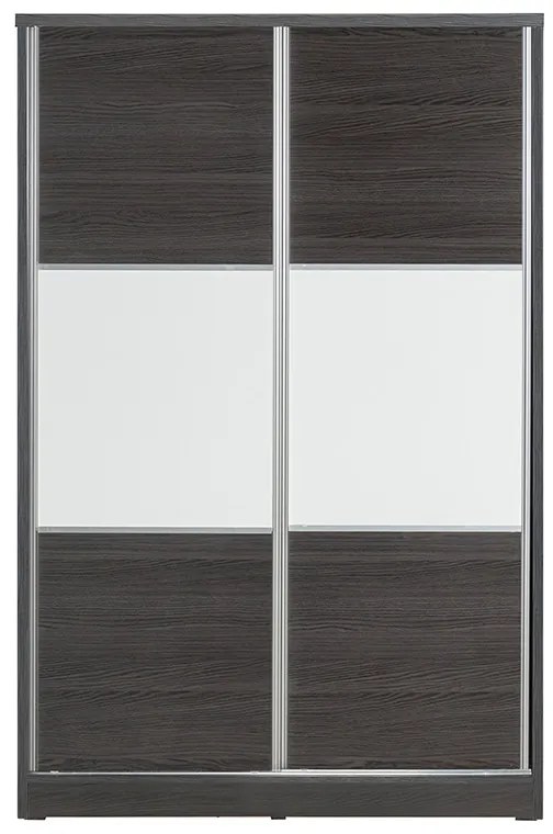 Intrahome Ντουλάπα ρούχων Griffin Intrahome δίφυλλη με συρόμενες πόρτες χρώμα wenge eo 121x56.5x180.5εκ | SKU: INTRAPA-350111135