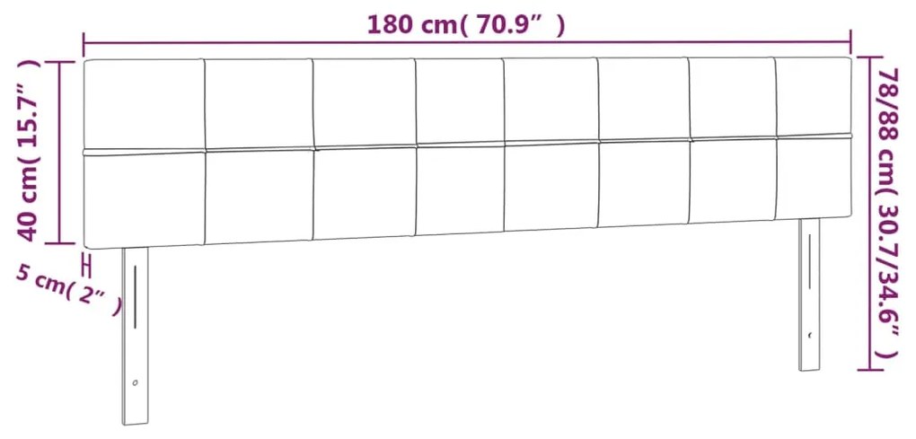 ΚΕΦΑΛΑΡΙΑ ΚΡΕΒΑΤΙΟΥ 2 ΤΕΜ. ΣΚΟΥΡΟ ΚΑΦΕ 90X5X78/88ΕΚ. ΥΦΑΣΜΑΤΙΝΟ 346077