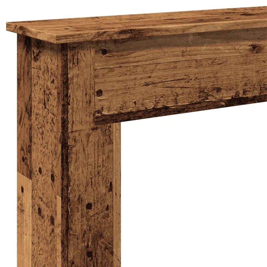 vidaXL Πλαίσιο Τζακιού Όψη Παλαιού Ξύλου 75x20x87,5 εκ. Επεξ. Ξύλο