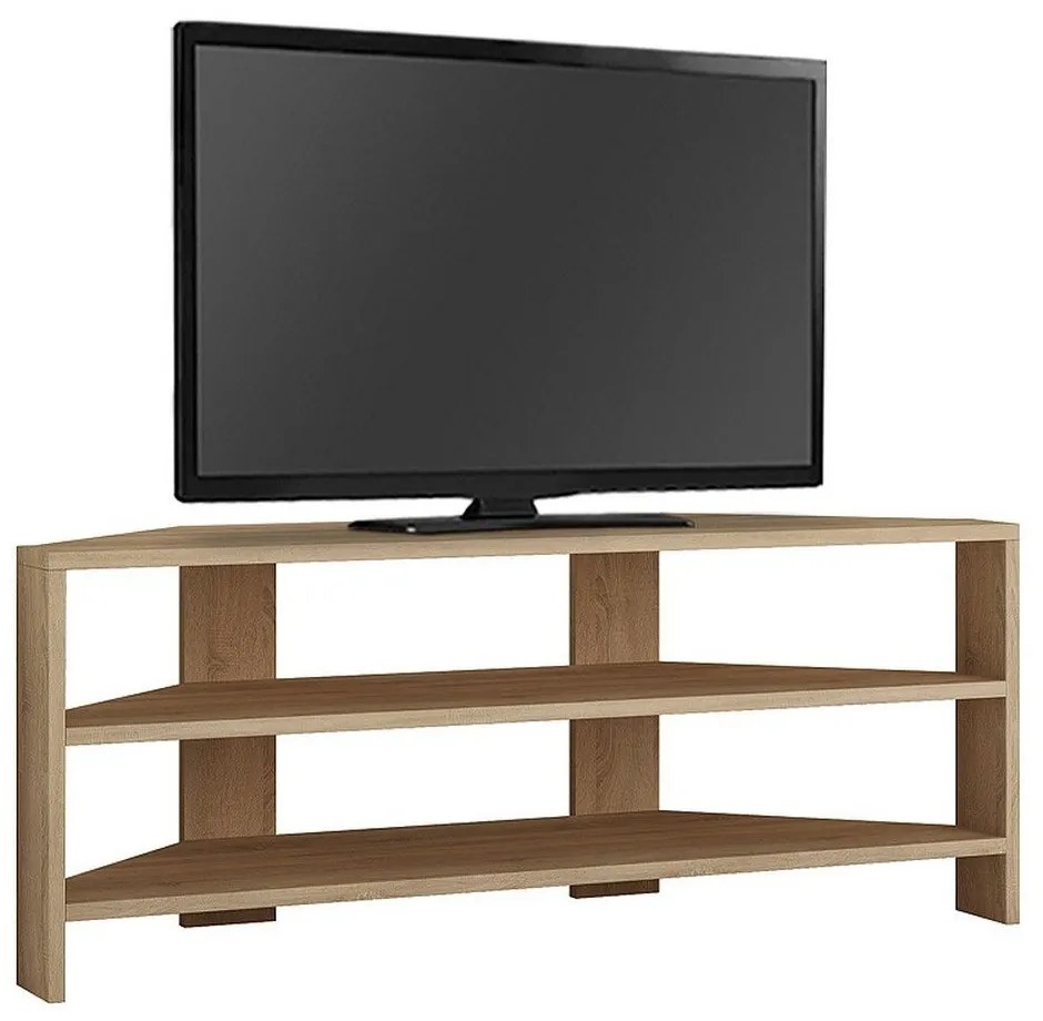 Έπιπλο Tηλεόρασης Γωνιακό Thales 214361 110x36x45cm Oak Μελαμίνη