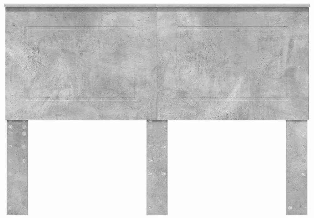 vidaXL Κεφαλάρι με κεφαλάρι Σκυρόδεμα Γκρι 150 cm Επεξεργασμένο ξύλο