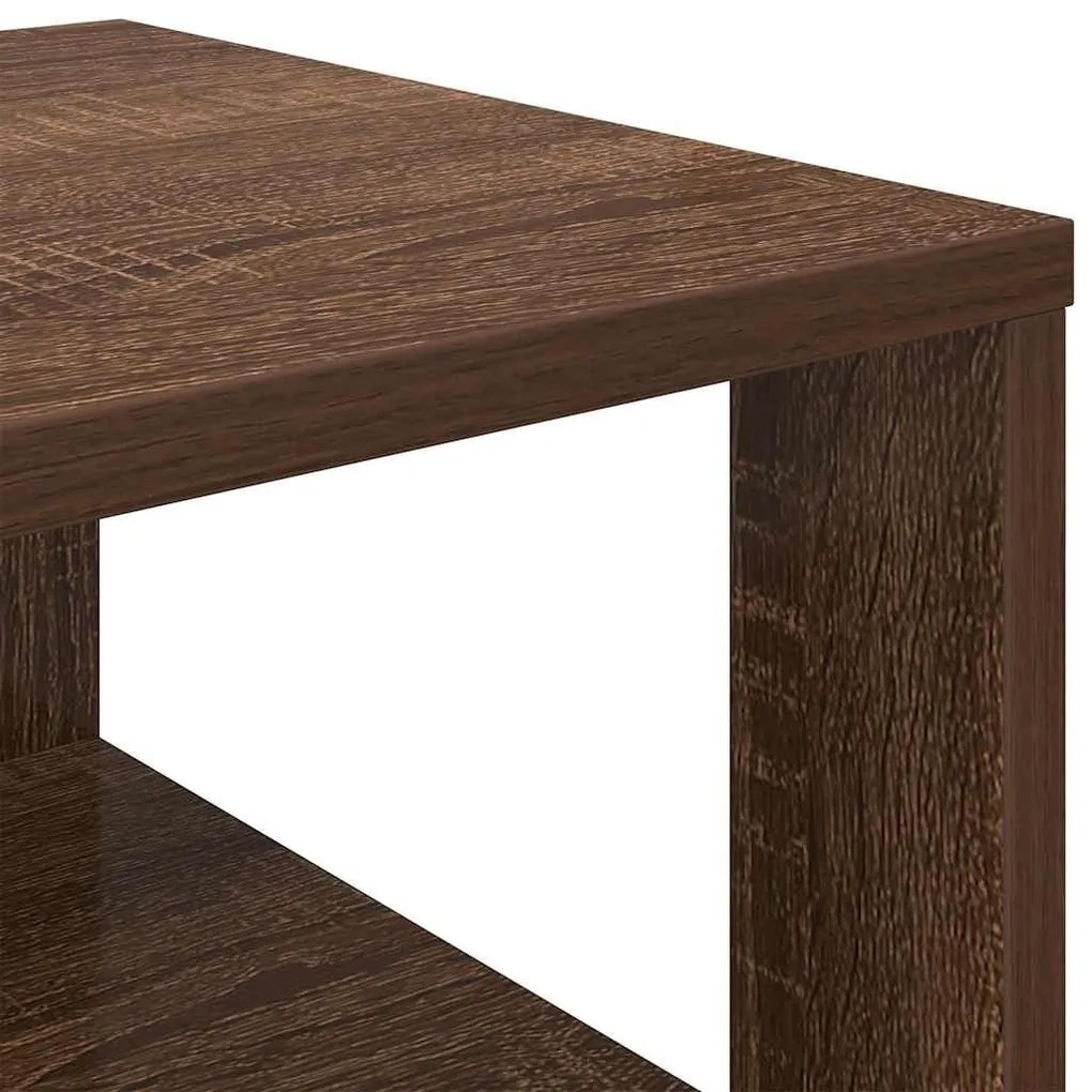 Ράφι παπουτσιών καφέ δρυς 61x32x105 cm Κατασκευασμένο ξύλο - Καφέ