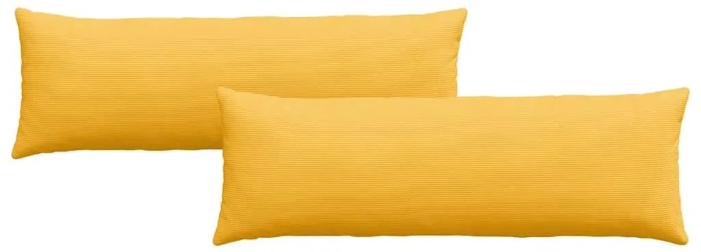 vidaXL Μαξιλάρι Καναπέ 2 pcs Απαλό Κίτρινο 120 x 40 cm