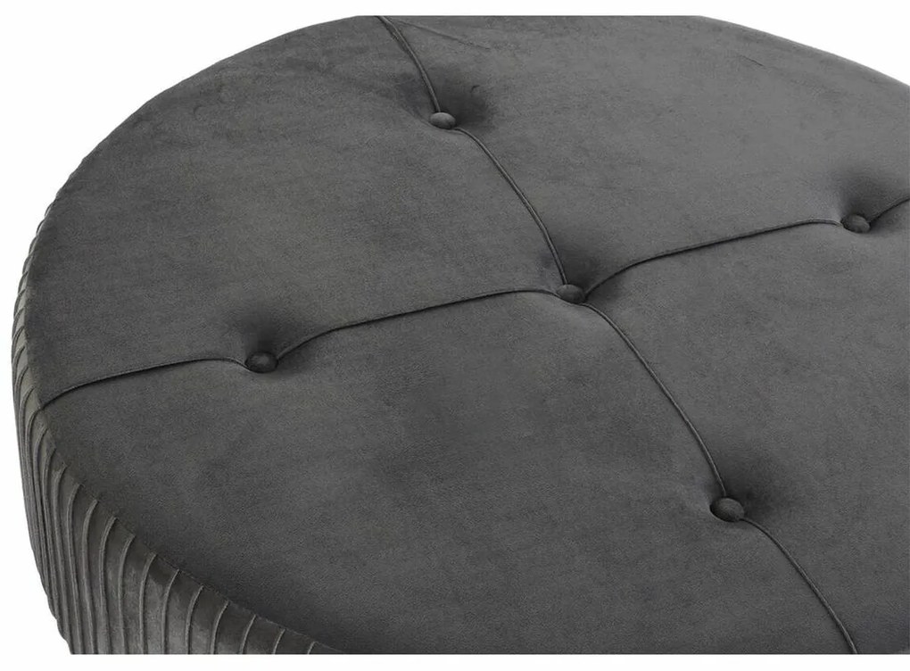 Υποπόδια DKD Home Decor 80 x 80 x 38 cm Scandi Γκρι Ξύλο Βελούδο Σκούρο γκρίζο Velvet