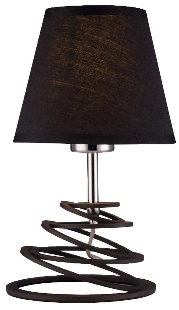 Φωτιστικό Επιτραπέζιο Table &amp; Floor Luminairies OYD10134BTL1 Black Metal, Fabric