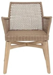 Καρέκλα Τραπεζαρίας με μπράτσα Thin Air Low Back Latte (61x59x79) Soulworks 0370070