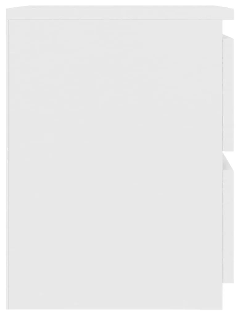 Κομοδίνο Λευκό 30 x 30 x 40 εκ. από Μοριοσανίδα - Λευκό