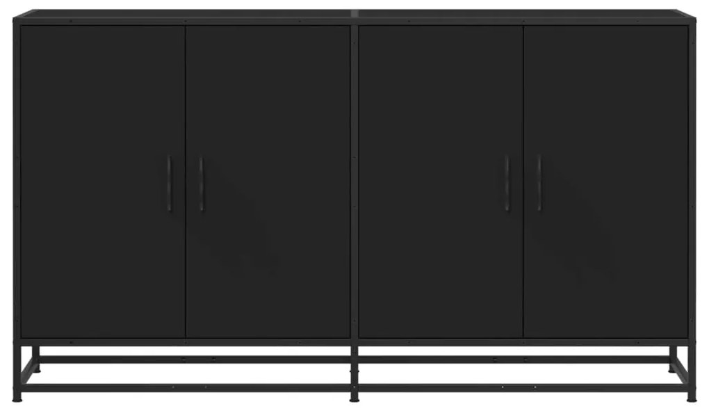 vidaXL Sideboard Μαύρο 134x35x76 cm Κατασκευασμένο ξύλο