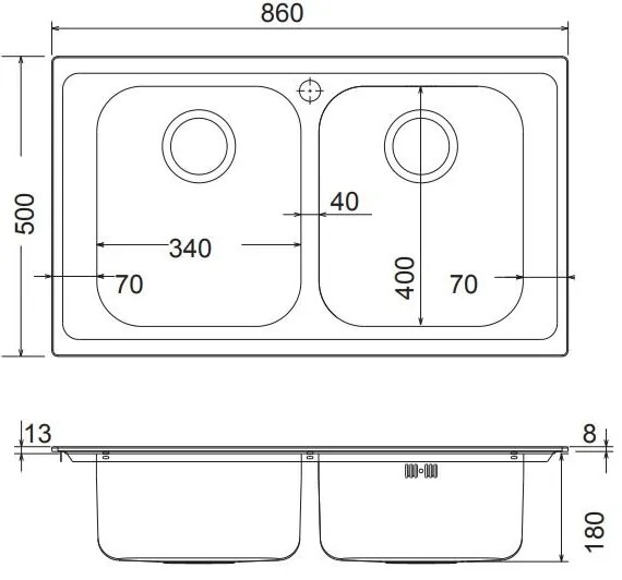 Νεροχύτης Apell Venezia 8330-σαγρέ