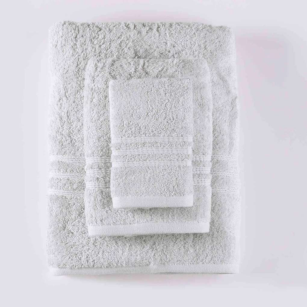Πετσέτα Σετ Aria 6 Light Grey 3τμχ. Ρυθμός Σετ Πετσέτες 100% Cotton