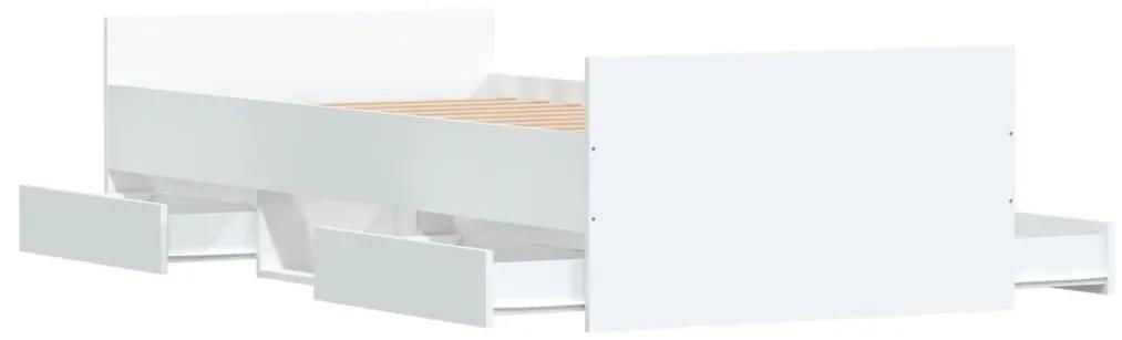 vidaXL Πλαίσιο Κρεβατιού με Κεφαλάρι / Ποδαρικό Λευκό 90 x 200 εκ.
