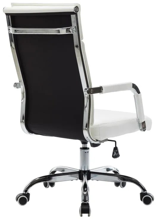 Καρέκλα γραφείου διευθυντη Mavel PU λευκό 55x62x100-110εκ 55x62x110 εκ.