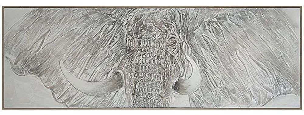 Πίνακας Καμβάς Elephant 108-124-041 150x5x50cm Multi Horizontal Πλαστικό,Καμβάς