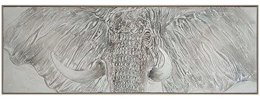 Πίνακας Καμβάς Elephant 108-124-041 150x5x50cm Multi Οριζόντιοι Plastic,Canvas