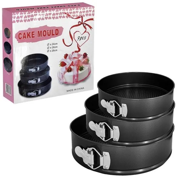 Φόρμα Ζαχαροπλαστικής Σετ 3τμχ Έλασμα