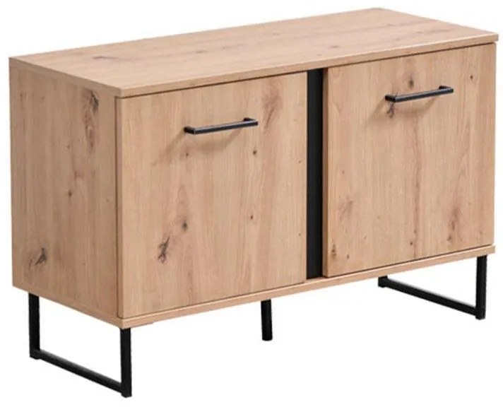 Έπιπλο Χολ Sardinia KOM Artisan Oak - Μαύρο 84,5x35x54,5 εκ. 84.5x35x54.5 εκ.