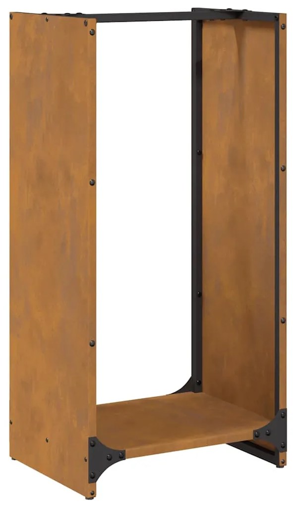 vidaXL Ράφι για καυσόξυλα 40x30x80 cm Ατσάλι σκληρυθέν στον αέρα