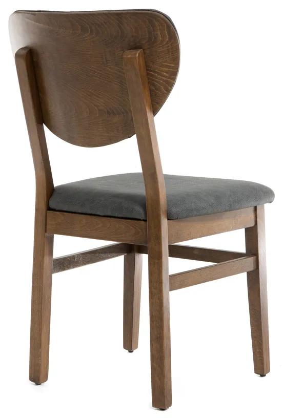 Καρέκλα KAPITONE καρυδί ξύλο ύφασμα NICA 040 - Ύφασμα - 783-1521