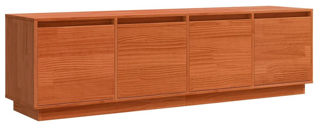 vidaXL Ντουλάπι TV Καφέ 156 x 37 x 45 εκ Μασίφ ξύλο πεύκου