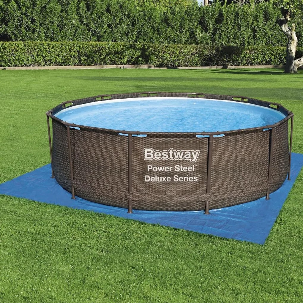 Bestway Υπόστρωμα Πισίνας Προστατευτικό Flowclear 396 x 396 εκ. - Μπλε