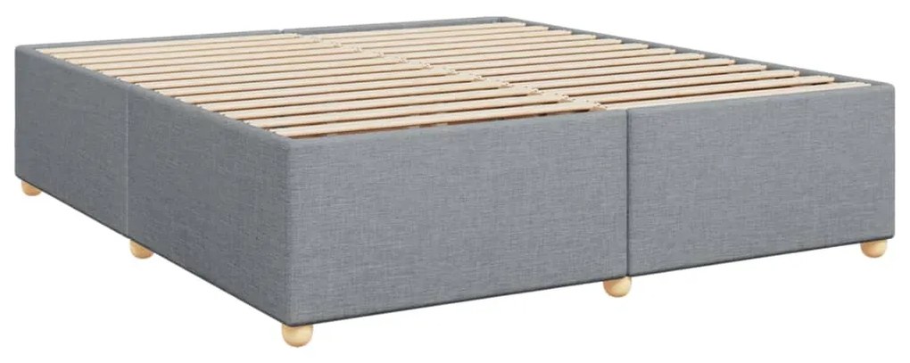 ΚΡΕΒΑΤΙ BOXSPRING ΜΕ ΣΤΡΩΜΑ ΑΝΟΙΧΤΟ ΓΚΡΙ 180X200 ΕΚ. ΥΦΑΣΜΑΤΙΝΟ 3291352