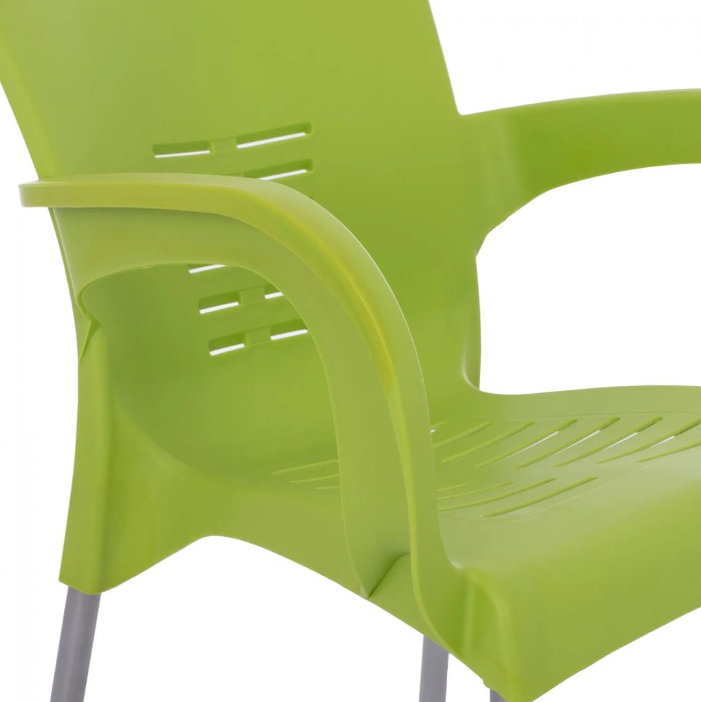 Καρέκλα - Πολυθρόνα RECYCLED KAREK C5592.17 Πράσινη Πολυπροπυλενίου 59,5x59x81Y εκ. 59.5x59x81 εκ.