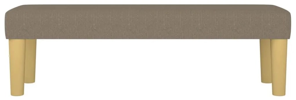 Πάγκος Taupe 100x30x30 εκ. Υφασμάτινος - Μπεζ-Γκρι