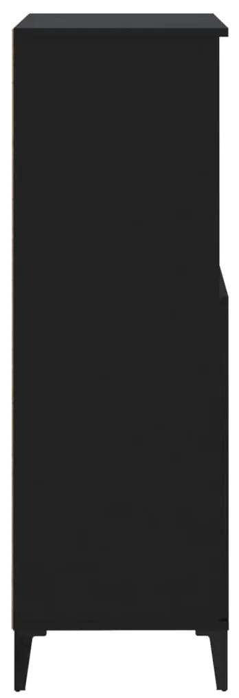 vidaXL Ντουλάπι Μαύρο 60 x 36 x 110 εκ. από Επεξεργασμένο Ξύλο